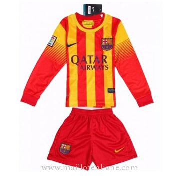 Maillot Barcelone Manche Longue Enfant Exterieur 2013-2014